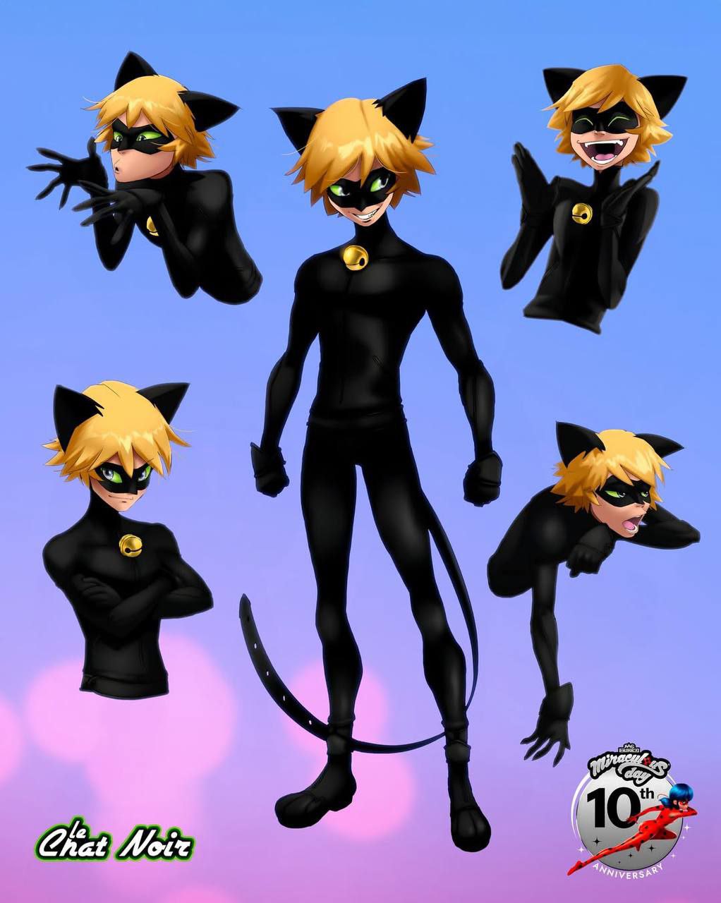 Официальные арты Miraculous к 10-летию мультсериала ледибаг