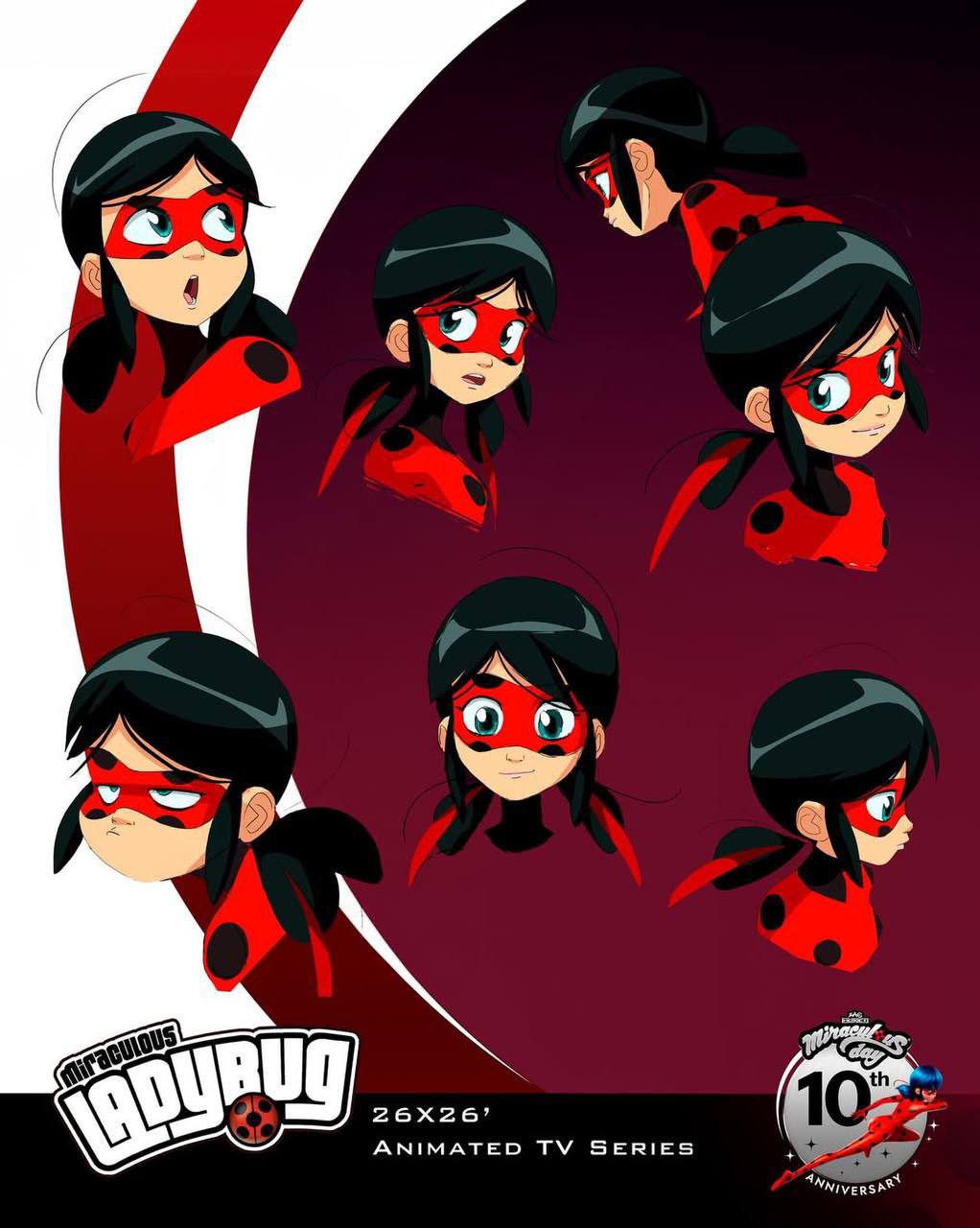 Официальные арты Miraculous к 10-летию мультсериала